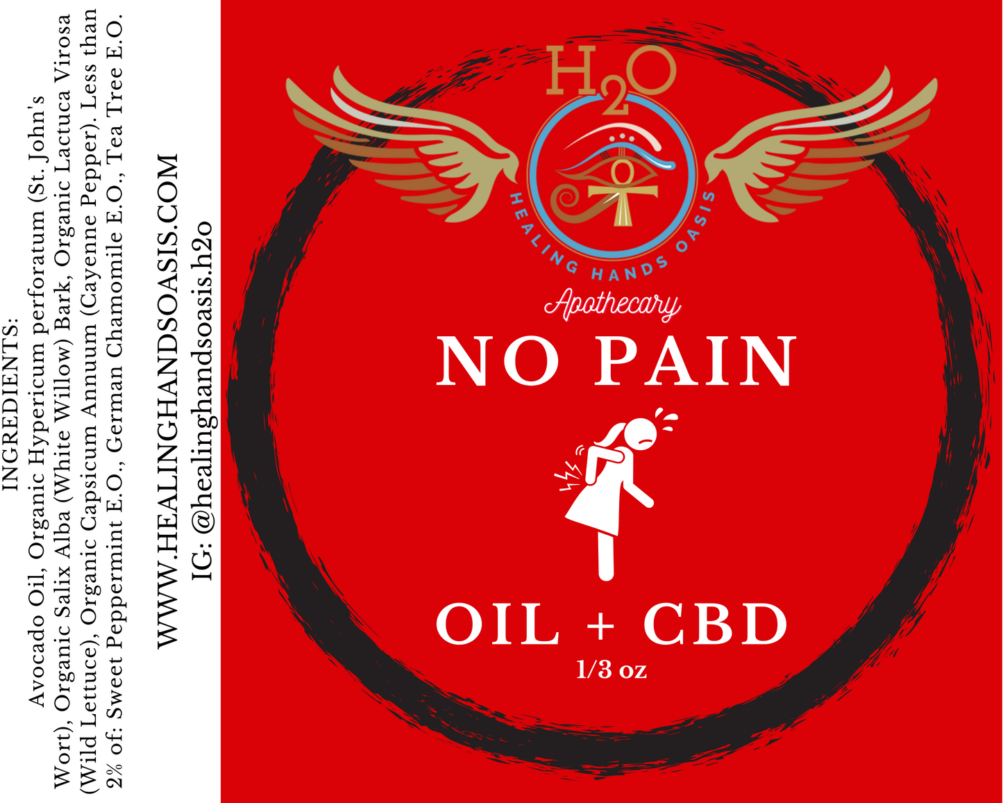 No Pain Reiki Oils + Full Spectrum Hemp Oil